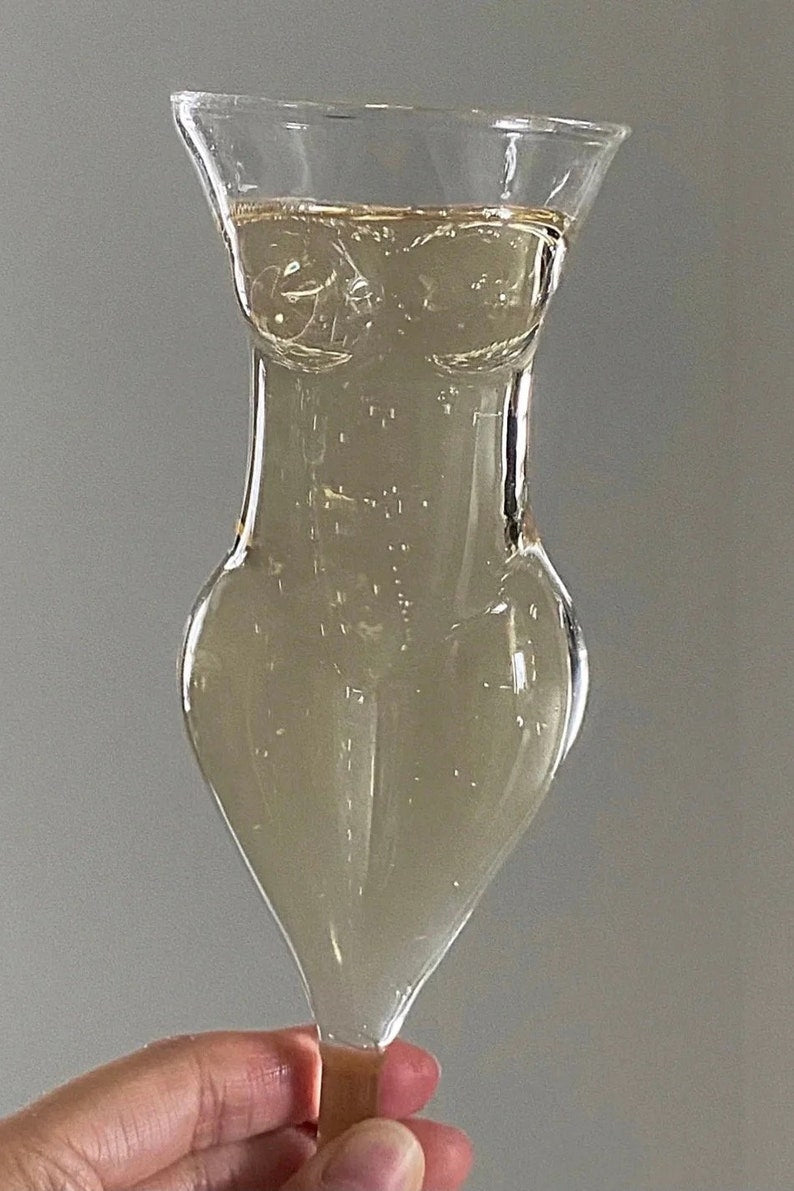 Naked Body Champagne wine glasses